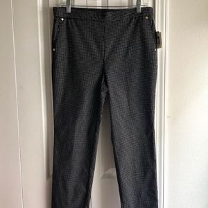 😊 Anne Klein Women's Slip-on Straight Plaid Pants